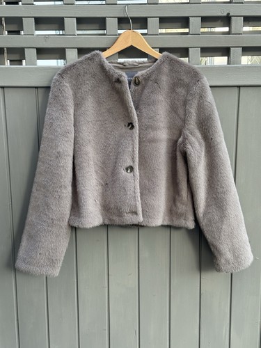 Kunstfell jacke taupe - kunstfell,