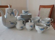 DDR Kaffeegeschirr Set für 6 Personen, Henneberg 