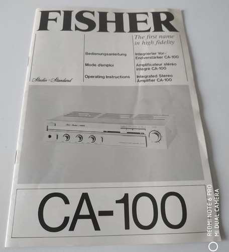 Fisher bedienungsanleitung - fisher,