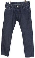 Diesel Poiak 00882 Herrenjeans W31/L32 Regular Fit Knopf Fly Blau Logo Zip