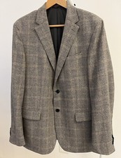 Herren Sakko RENE LEZARD Gr. 52  beige grau kariert