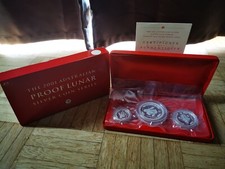 Australien Lunar 1 3,5 Oz Typeset Snake 2001 Proof