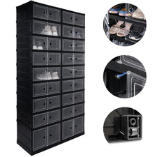 Schuhschrank Weiß/Schwarz