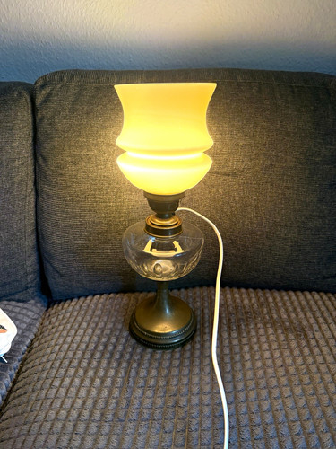 Tischlampe glasschirm - tischlampe,