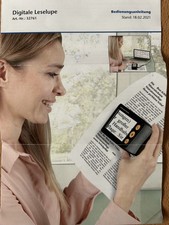 Digitale Lupe 2 bis 25-fache Vergrößerung Senioren und Sehbehinderte Lesehilfe