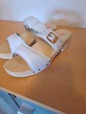Neue Berkemann Holz Sandalen Gr. 39 Weiß 