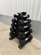 1-5 kg Hex Hantel Set 5 Paar mit Mini Vertikal Rack Ständer Home Gym Gewichte