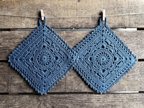 Grannysquare topflappen set - grannysquare,