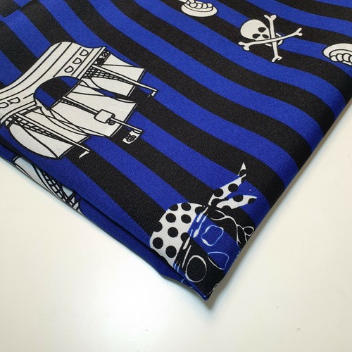 Blau piratenschiff polyester - blau,