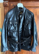 Belstaff Black Leather Trialmaster Panther Gr. 42 -M/L Neu Museumszustand