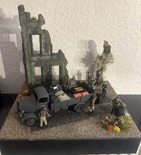 Modellbau Diorama 1:35 ,2. Weltkrieg Bunker Trümmer Ruine WW2