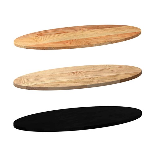 Oval tischplatte massivholz - oval,