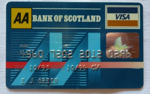 Visa karte bank - of, scotland