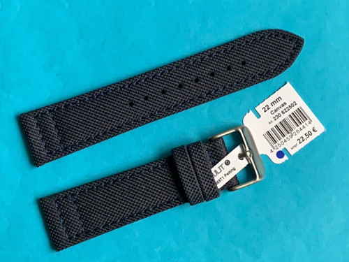 Uhrband eulit canvas - canvas, leder