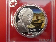 Belgien, 10 Euro, Paul Delvaux, 2012, Silber, original, farbig