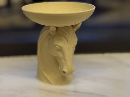 Skulptur pferdekopf schale - pferdekopf,