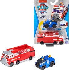 PAW PATROL True Metal Team Fahrzeuge 2er Set mit Feuerwehrwagen und Chase