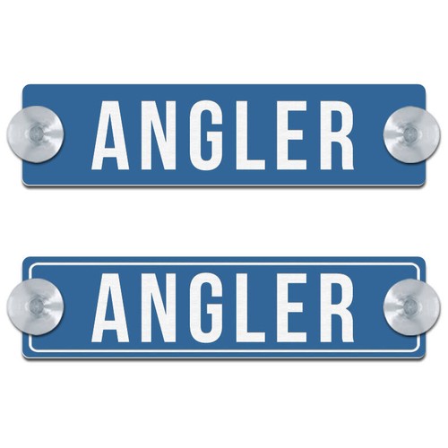 Angler graviertes schild - angler,
