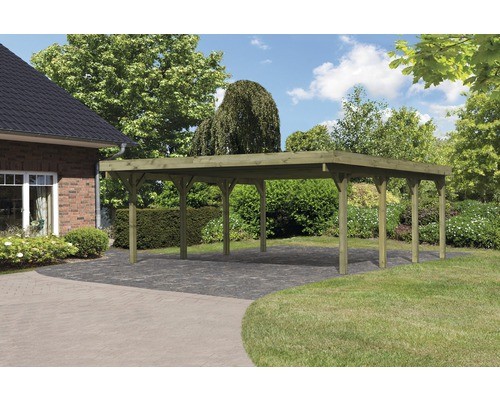 Doppelcarport karibu pluwig - doppelcarport,