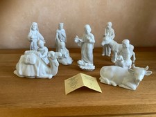 Tolle Porzellan Grippenfiguren weiß Gräfenthal 12 Figuren Top Zustand unbenutzt