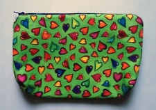 Kosmetik-Krims Krams Täschchen mit Herzen  19 x13x3cm