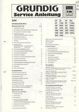 Grundig Service Anleitung Manual CF 20 7100 CB 2000 2500 CBF 1000 4000...  B819