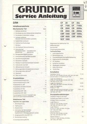 Grundig service anleitung - grundig,