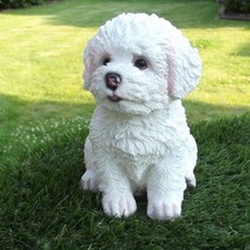 Gartenfigur Hund Malteser