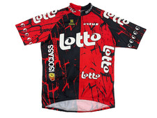 VITUS LOTTO Vintage Radtrikot Herren Kurzarm XXL Rot 90s Sibille