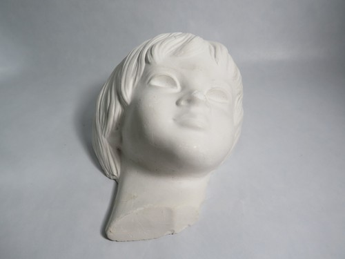 Vintage wandmaske kinderkopf - wandmaske,