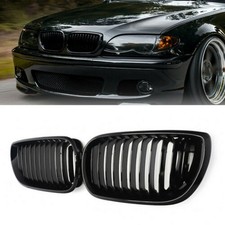 Kühlergrill Nieren Glanz Schwarz Für BMW 3er E46 Limousine Touring 2002-2005