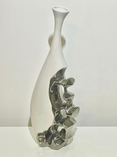 Moderne Designer Vase Weiß &