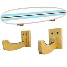 Surfbrett-Wandhalterung, horizontales Surfbrett-Rack aus Holz zur Aufbewahrung