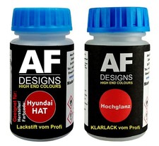 Lackstift für Hyundai HAT Glowing Red Perl + Klarlack je 50ml Autolack Basislack