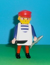 Playmobil 5342 - Figur Fischverkäufer Puppenhaus Nostalgie Rosa Serie