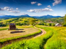 Wandbild: Digitale Kunstwerke