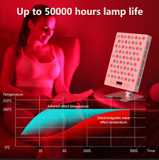 Rotlichtlampe therapie Gerät, 60-LEDs 300W 660nm &850nm Infrarotlampe Red Light