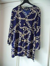 Citiknits Jacke in blau mit Kettenmuster Gr. XL, NEU