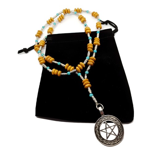Hexe rosenkranz halskette - hexe,