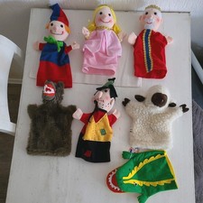7 Stück  Handpuppen  Kasperl