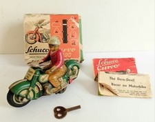 Schuco Curvo 1000 Motorrad & Fahrer. Uhrwerk Schuco Motorrad. 