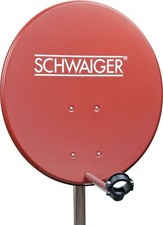 Schwaiger SAT Spiegel Stahl 55cm Satellitenschüssel ASTRA HD tauglich ziegelrot