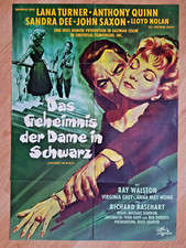 Lana Turner - Portrait in Black - rare German 1-sheet poster 1960 Anthony Quinn