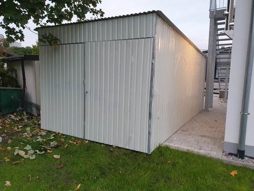 Blechgarage 3x3x2 40m mit - *blechgarage, 3x3x2,40m
