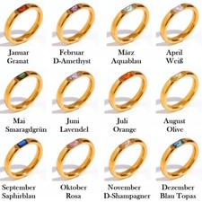 Luxus Edelstahl Geburtsstein