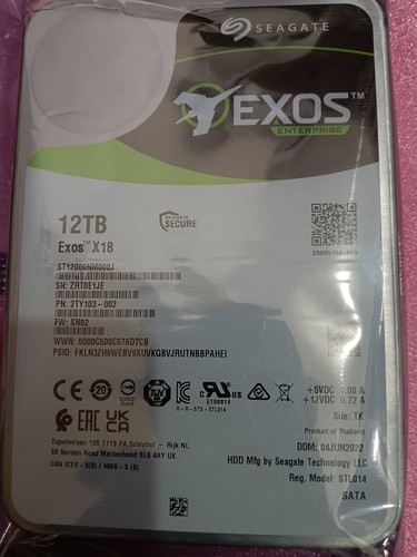 New seagate exos x18 - new,