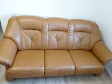 Leder Sofa Longlife (by himolla) mit Hocker