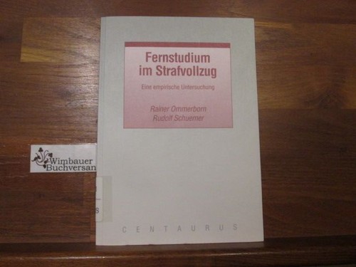 Fernstudium strafvollzug - fernstudium, im