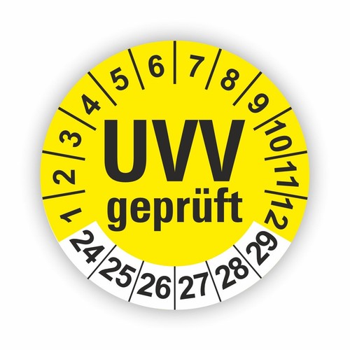 Uvv geprüft prüfplaketten - uvv,