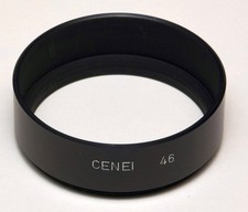 Gegenlichtblende, Sonnenblende 46 mm, Cenei, Metall, zylindrisch, ca 14 mm hoch